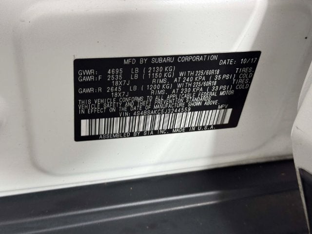 2018 Subaru Outback 2.5i Limited