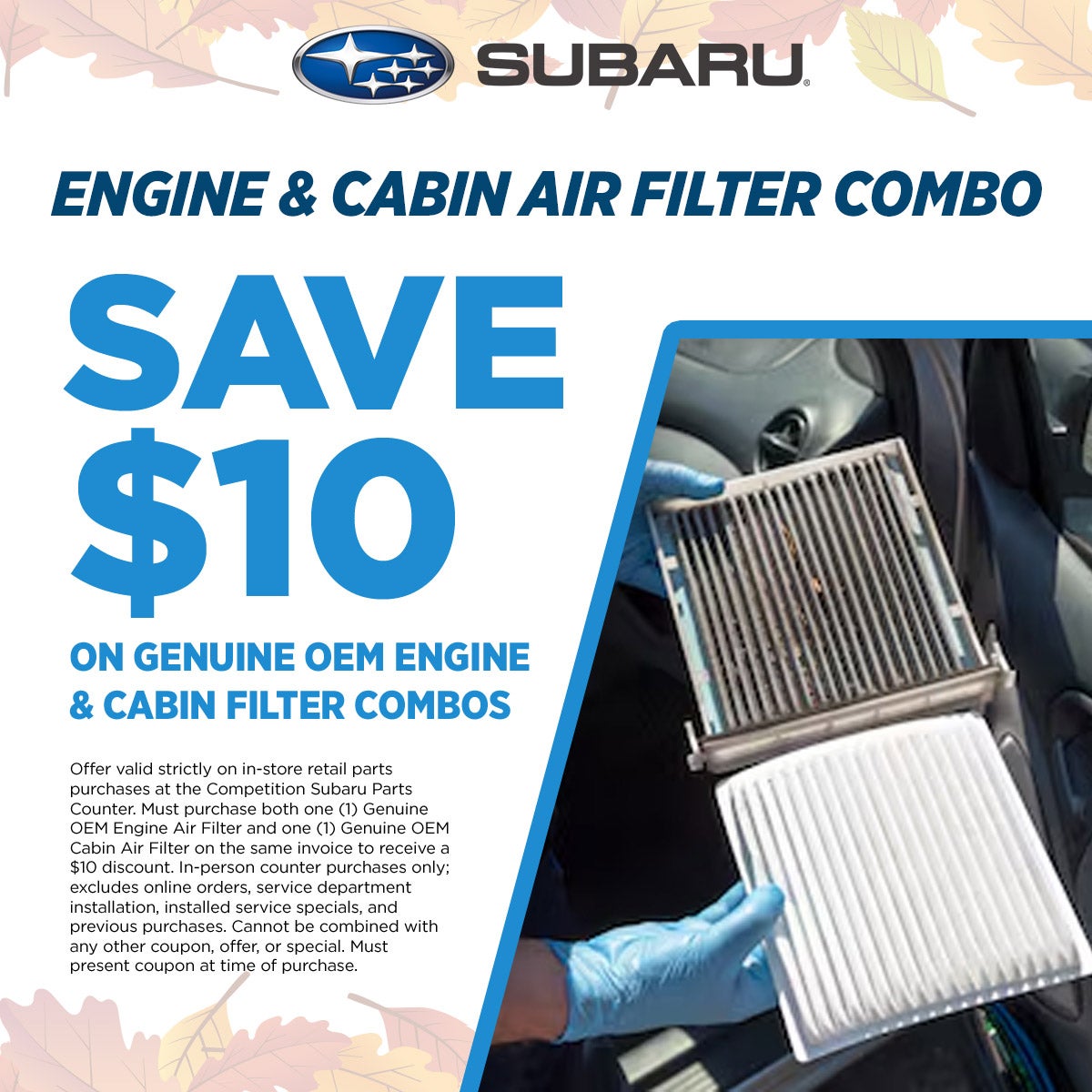 Cabin Air Filter Special