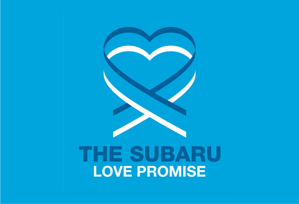 El logotipo de Subaru Love Promise