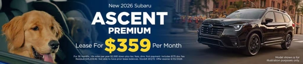 New 2026 Subaru
ASCENT PREMIUM