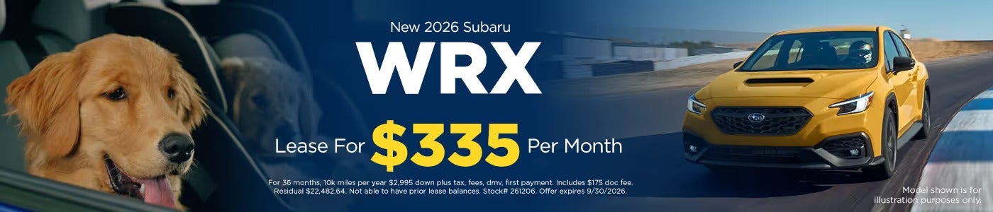 New 2026 Subaru
WRX