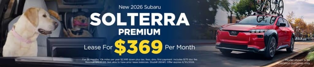 New 2026 Subaru
SOLTERRA
PREMIUM