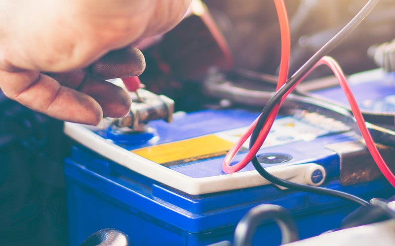 A close-up view inside a vehicle's engine compartment